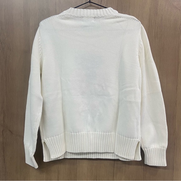 Polo by Ralph Lauren Cream Sweater with Bear Design - Picture 2 of 6